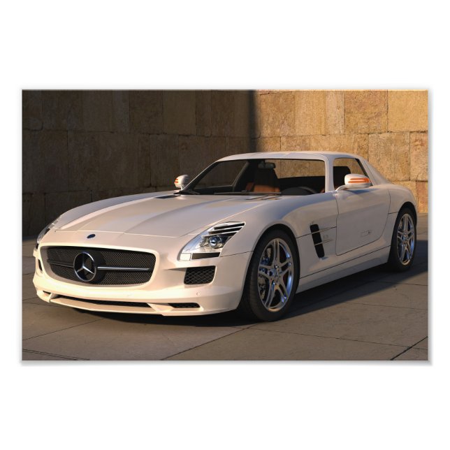 Stunning mercedes sports car photo print (Front)