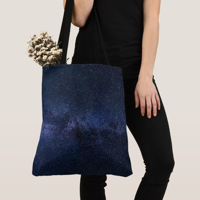 Stunning Milky Way Shoulder Tote for Starry Nights Bag (Close Up)