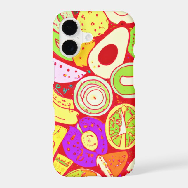 Stunning Mixtures of Fruits Patterns. Buy Now iPhone Case (Back)