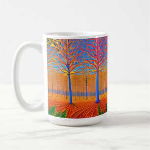 Stunning Modern Art Woodland Forest Coffee Mug