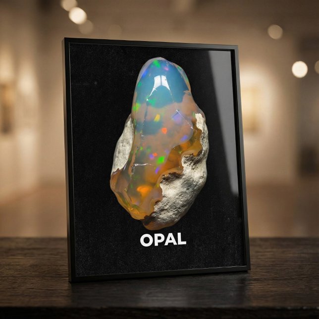 Stunning Natural Opal Gemstone Poster (Creator Uploaded)