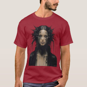 Stunning Noir Femme Abstract Art T-Shirt