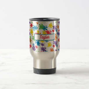 Stunning Paint Splatter Travel Mug