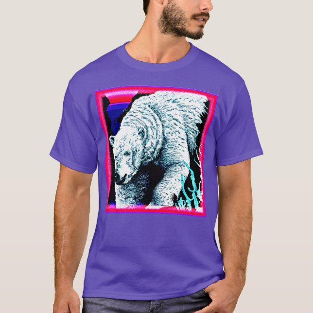 Stunning Painting of a Polar Bear. Buy Now T-Shirt (Front)