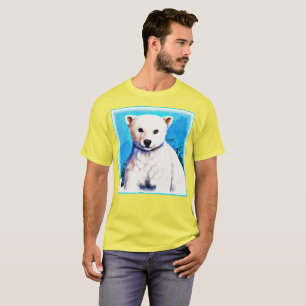 Stunning Painting of a Polar Bear Cub. Buy Now T-Shirt