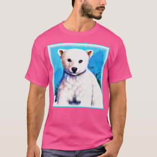 Stunning Painting of a Polar Bear Cub. Buy Now T-Shirt