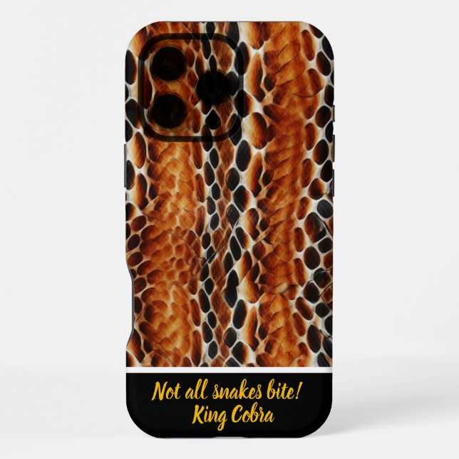 Stunning patterns of shed snakeskin iPhone case (Back)