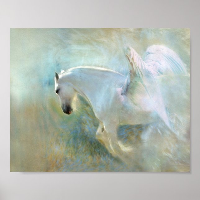 Stunning Pegasus Horse Decoupage Poster (Front)