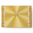 Stunning Personalised, Gold Envelopes, Choose SIZE