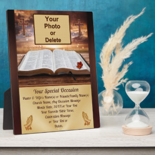 Stunning Photo and Personalised, Christian Plaques
