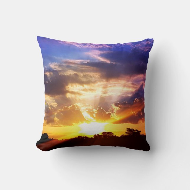 Stunning Picturesque Sunrise Cushion (Front)