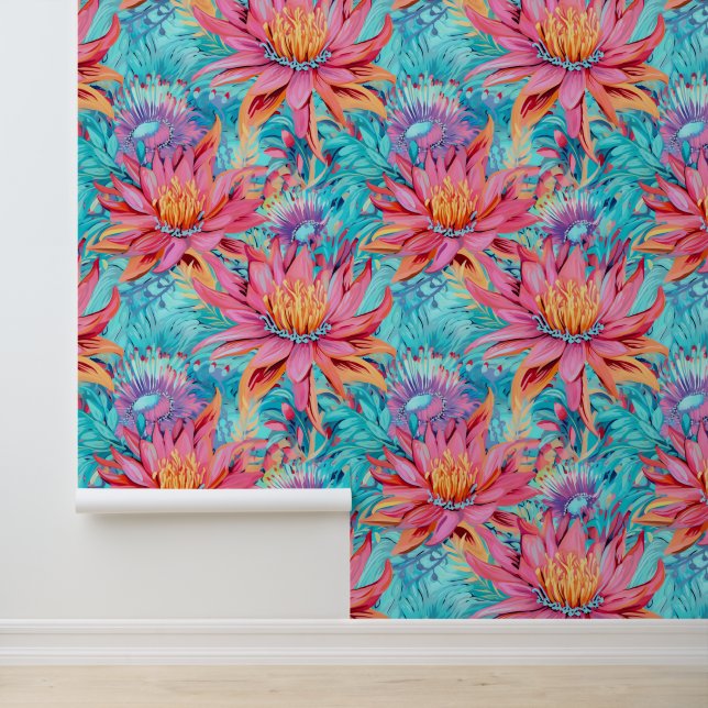 Stunning pink flowers wallpaper (Application)