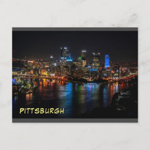 Stunning-Pittsburgh Postcard Night View