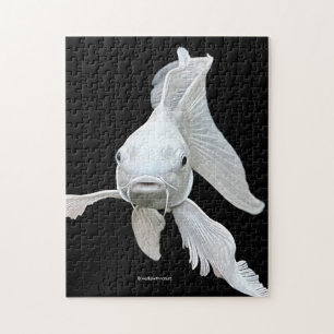 Stunning Platinum Butterfly Koi Carp Jigsaw Puzzle