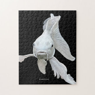 Stunning Platinum Butterfly Koi Carp Jigsaw Puzzle