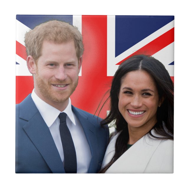 Stunning! Prince Harry and Meghan Markle Tile (Front)