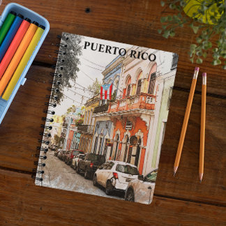 Stunning Puerto Rico Vintage Travel Notebook