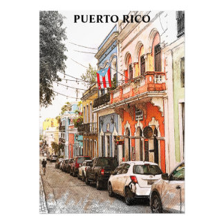 Stunning Puerto Rico Vintage Travel Photo Print