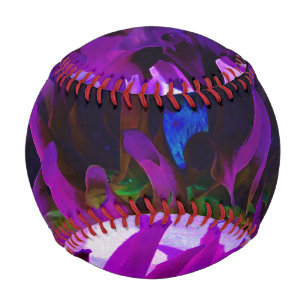 Stunning Purple and Black Cactus Dahlia Baseball