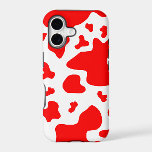 Stunning Red/White Cow Print - iPhone 5 Case