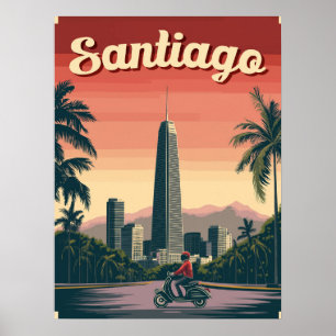 Stunning Santiago, Chile Poster