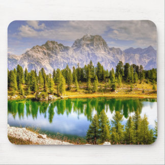 Stunning Scenic View of Dolomite Mountains Italy Mouse Pad