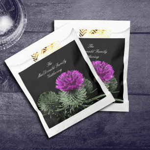 Stunning Scottish Thistle Favour Bags