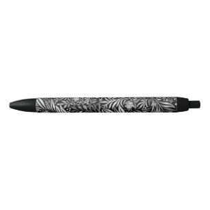 Stunning Silver Fern Black Ink Pen