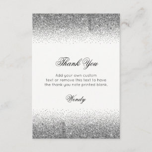 Stunning Silver Heels, Thank You Cards