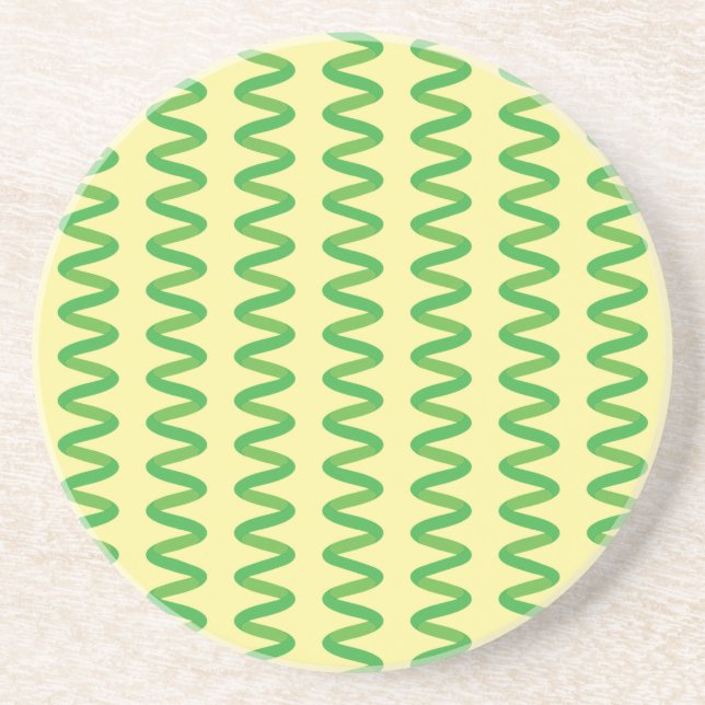 Stunning Spirulina Sandstone Coaster (Front)
