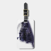 Stunning steam train gifts and accessories luggage tag (Front Vertical)