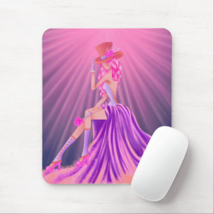 Stunning Steampunk Glamour Prom Queen Mouse Pad