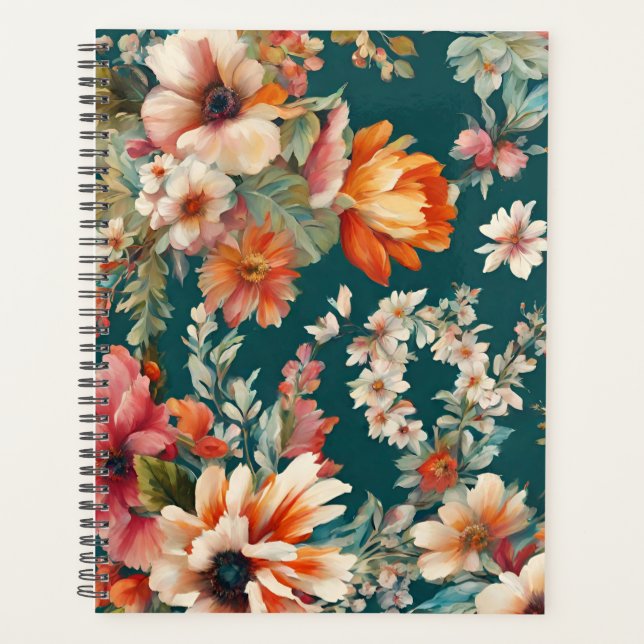 Stunning Summer Floral Planner (Front)