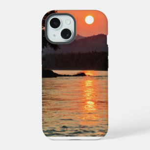 Stunning Sunrise Over Katun River iPhone 15 Case