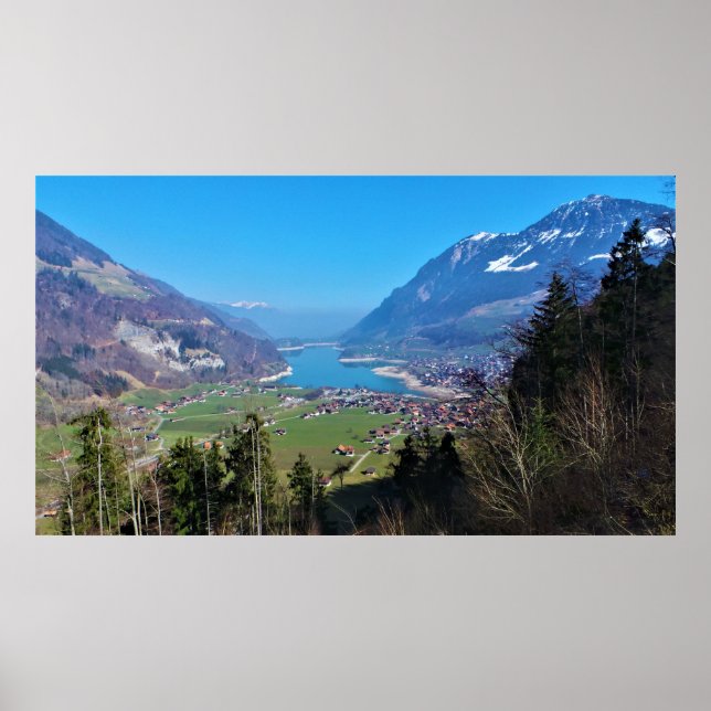 Stunning Swiss valley at Lungern Poster (Front)