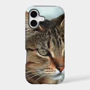 Stunning Tabby Cat CloseUp Artistic Portrait
