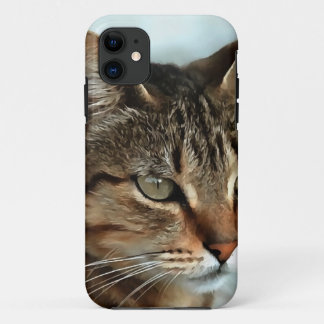 Stunning Tabby Cat CloseUp Artistic Portrait Case-Mate iPhone Case