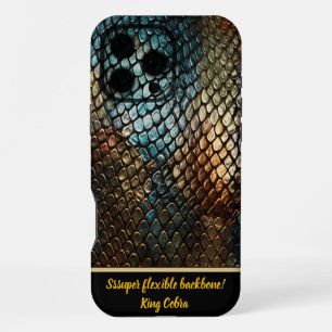 Stunning texture of snake skin iPhone 16 pro max case
