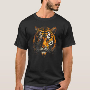 Stunning Tiger Face Design - An Eye-catching Tiger T-Shirt
