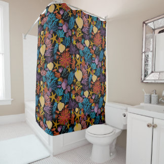 Stunning "Under The Sea" theme, vibrant colour Shower Curtain