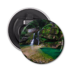 Stunning waterfall Virje, Slovenia Poster Bottle Opener