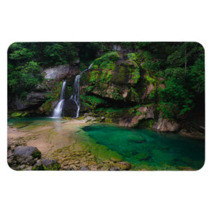 Stunning waterfall Virje, Slovenia Poster Magnet