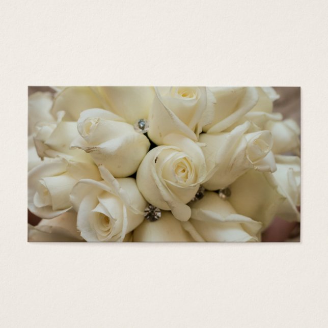 Stunning White Rose Wedding Bouquet (Front)