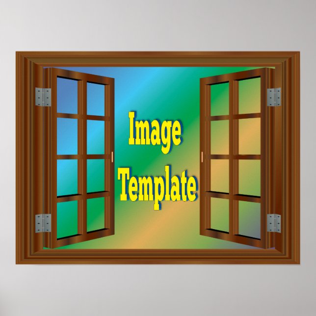 Stunning Window Create Your Own Poster (Front)