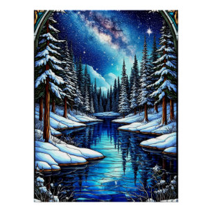 Stunning Winter Landscape with Snow Poster
