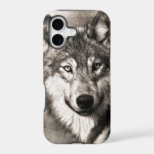 Stunning wolf face photo print accessories therian