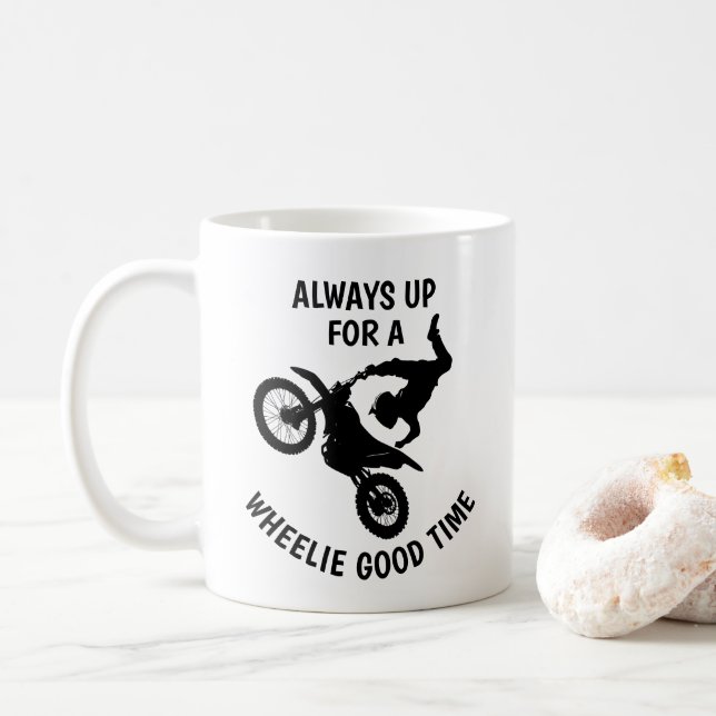 Stunt Bike Coffee Mug (With Donut)