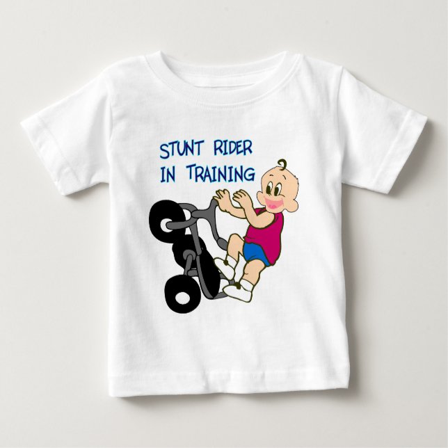 Stunt Rider In Training Baby T-Shirt (Front)