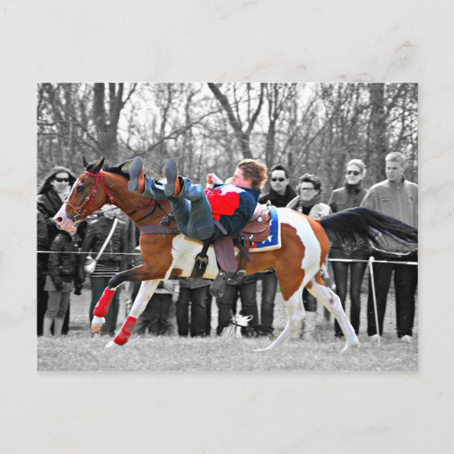 Stunt Riding Postcard (Front)