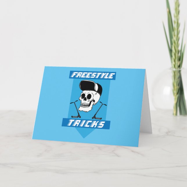Stunt Scooter Free Rider Tricks Card (Front)